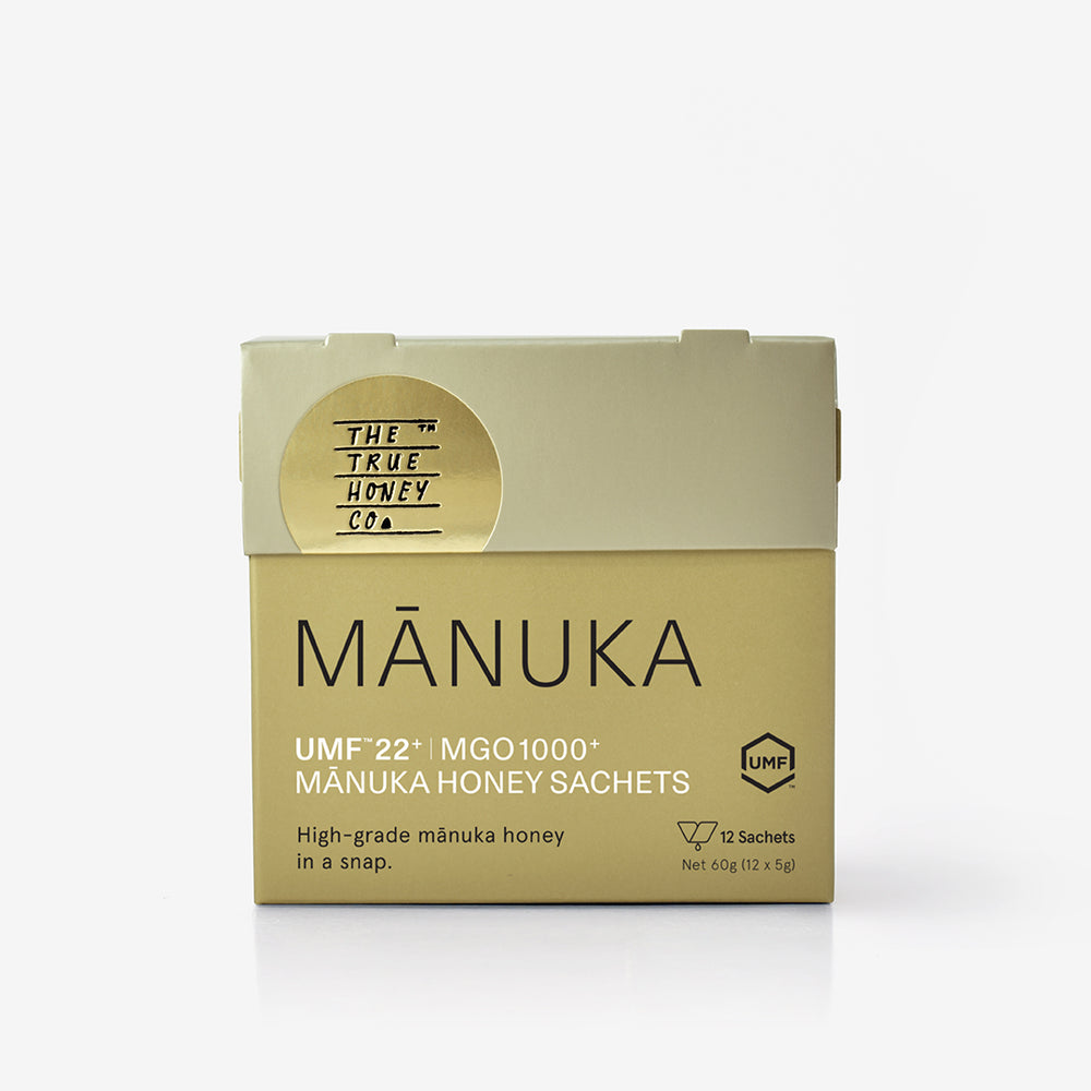 The True Honey Co. 1000MGO Manuka Honey Sachets 60g (12x5g)