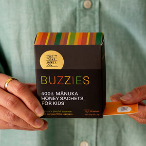 Buzzies - 400 MGO Manuka Honey Sachets for Kids