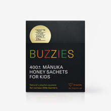 Load image into Gallery viewer, Buzzies - 400 MGO Manuka Honey Sachets for Kids
