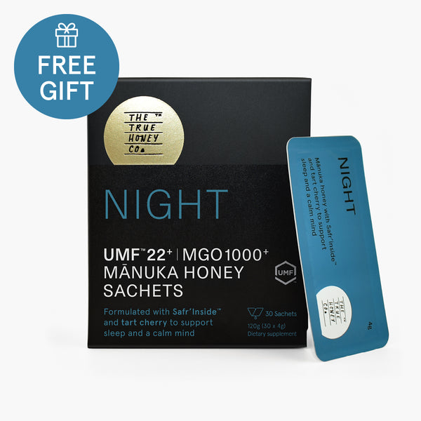 Night UMF™ 22+ / 1000+ MGO Mānuka Honey Sachets (30 Pack)