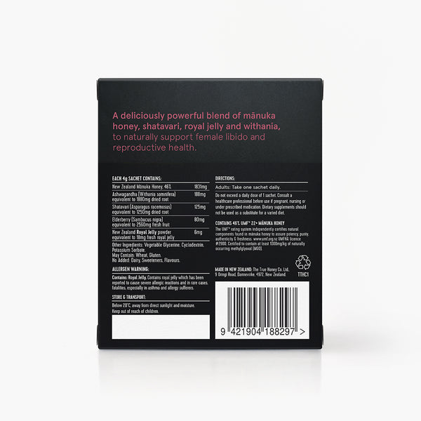 Her 1000+ MGO Mānuka honey sachets (30 Pack)